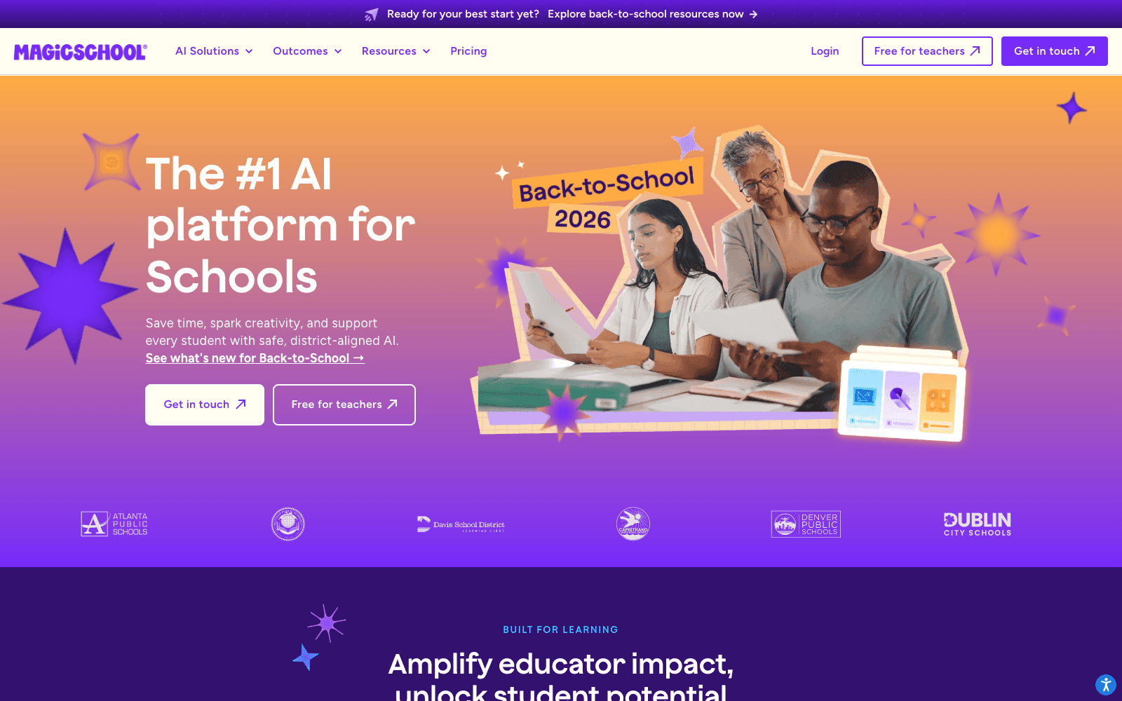 MagicSchool AI 실행 화면